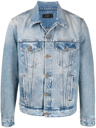 Shop Alanui The Moon Valley Denim Jacket In Blue