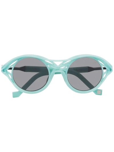 Shop Vava Eyewear X Kengo Kuma Cl0015 Sunglasses In Blue