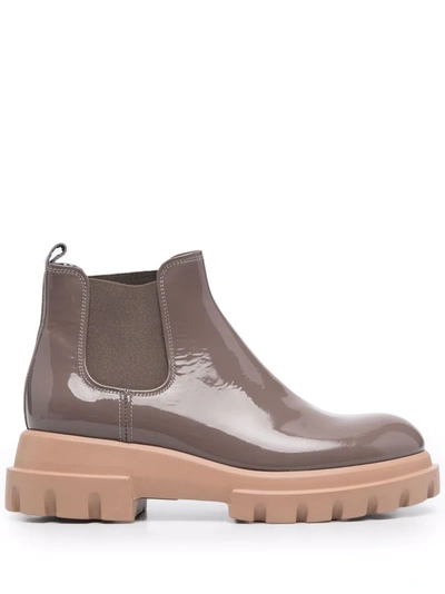 Shop Agl Attilio Giusti Leombruni Chelsea Ankle Boots In Neutrals