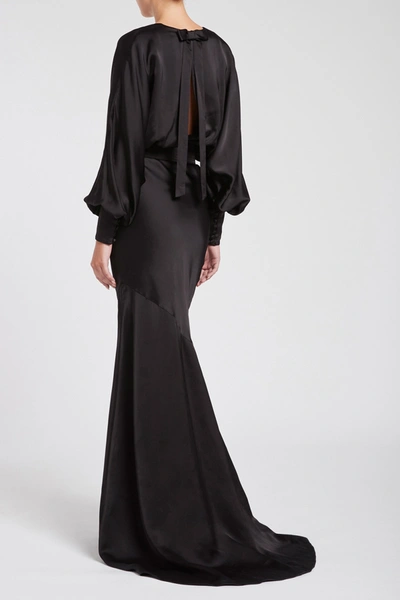 Shop Rebecca Vallance Florent Gown Black