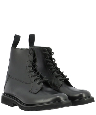 Shop Tricker's "burford" Ankle Boots In Black  