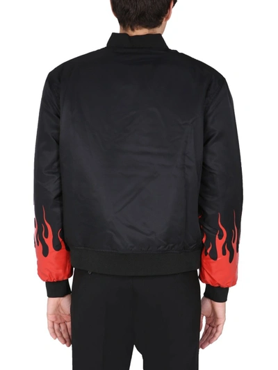 Shop Vision Of Super "flames" Bomber In Black