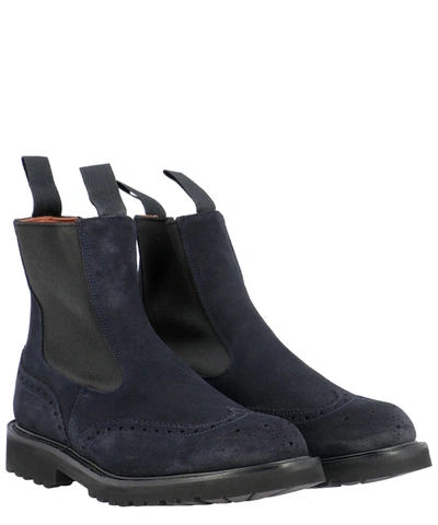Shop Tricker's "silvia" Ankle Boots In Blue