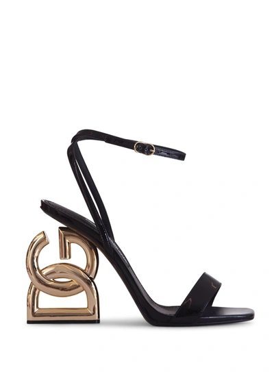 Shop Dolce & Gabbana Dg Pop Keira 105mm Sandals In Nero