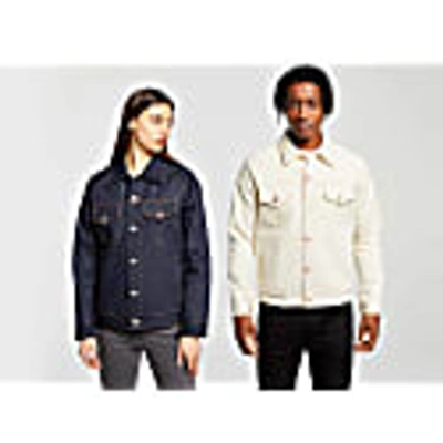 Hegarty Unisex Denim Jacket In Ecru In Denim