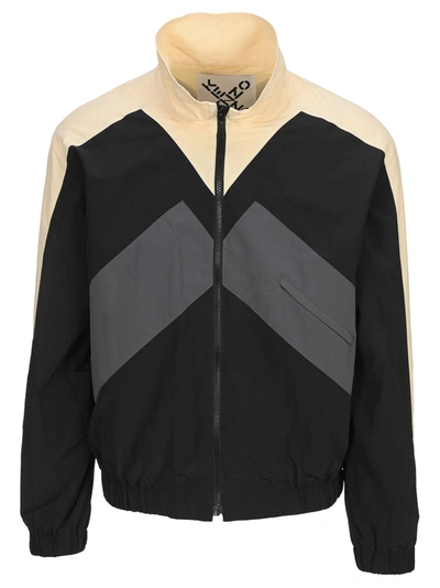 Shop Kenzo Sport Panelled Jacket In Multi