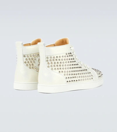 Christian LOUBOUTIN Rantus Spikes White High Top Sneakers 43.5 NEW US –  SARTORIALE