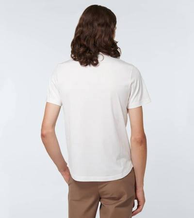 Shop Loro Piana Silk And Cotton-blend T-shirt In White
