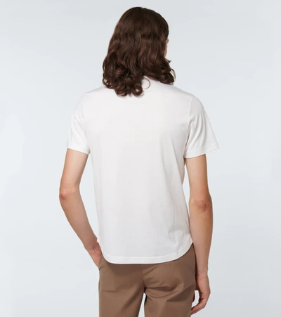 Loro Piana Silk & Cotton Soft Jersey T-shirt In White
