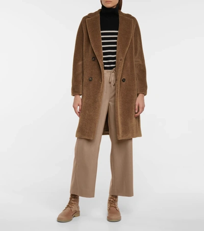 S Max Mara Ottavo Drawstring Twill Pants In Brown