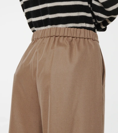 S Max Mara Ottavo Drawstring Twill Pants In Brown
