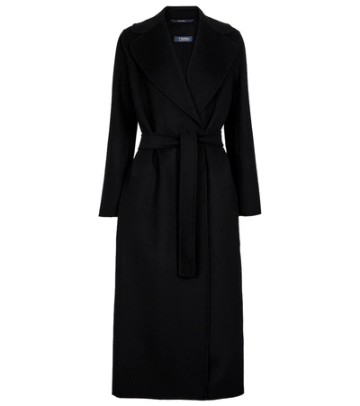 Shop 's Max Mara Poldo Virgin Wool Coat In Black