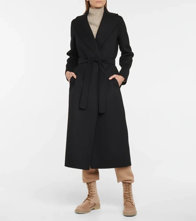 Shop 's Max Mara Poldo Virgin Wool Coat In Black