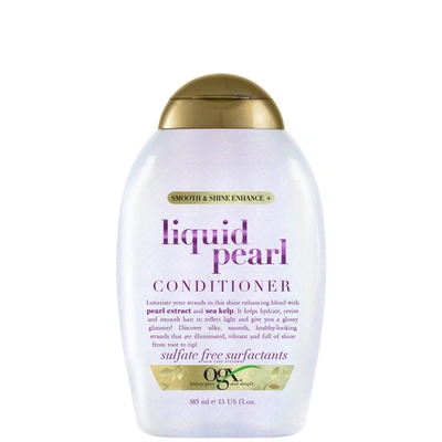 Shop Ogx Smooth And Shine Enhance Liquid Pearl Conditioner 385ml