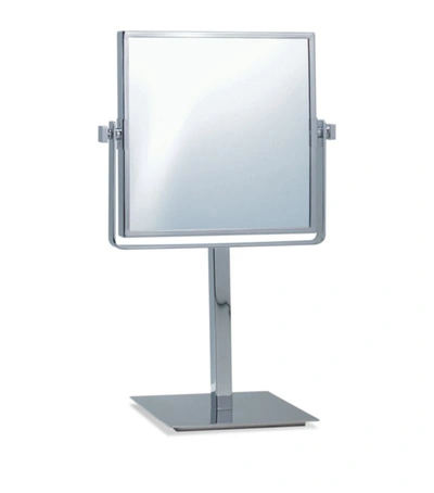 Shop Decor Walther Square Free-standing Cosmetic Mirror In Silver