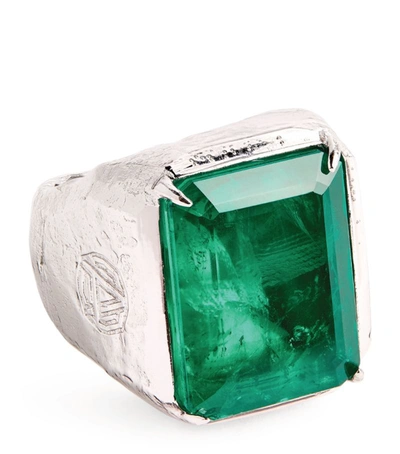 Shop Ambush Square-cut Stone Ring In Multi