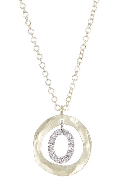 Shop Meira T 14k Yellow Gold Pave Diamond Pendant Necklace