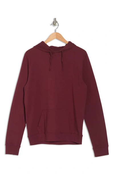 Unsimply Stitched Super Soft Knit Hoodie In Maroon