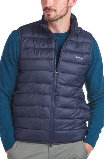 Shop Barbour Bretby Quilted Vest In Navy