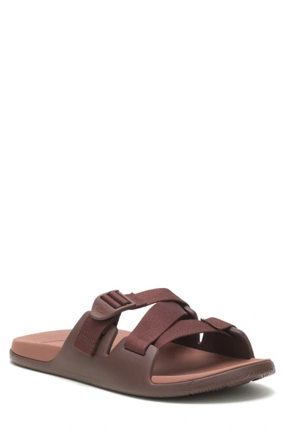 Shop Chaco Chillos Slide Sandal In Chocolate
