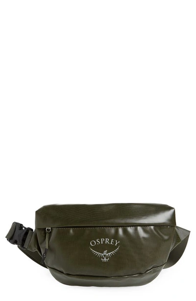 Shop Osprey Transporter Belt Bag In Haybale Green