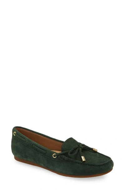 Shop Michael Michael Kors Sutton Moccasin In Moss Suede