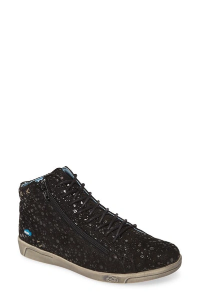 Shop Cloud Aika High Top Sneaker In Lunar Black Leather
