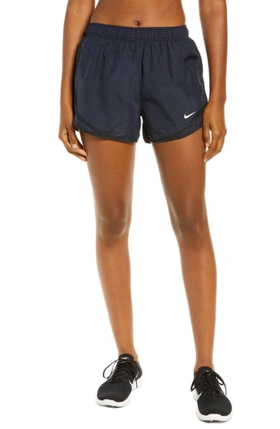 Nike Dri-fit Tempo Icon Clash Women's Houndstooth Running Shorts In  Midnight Navy,black,white | ModeSens