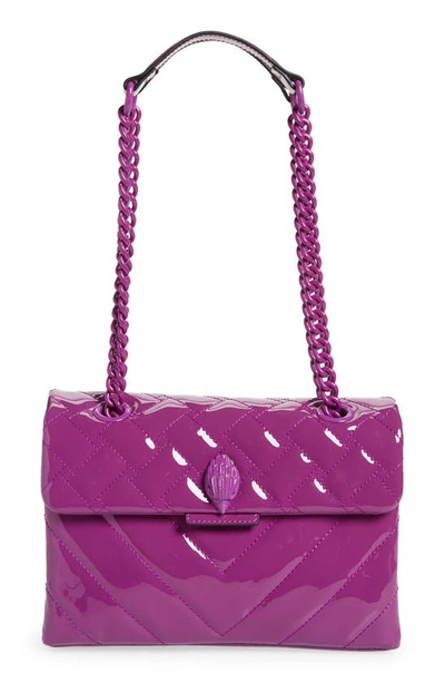 Kurt Geiger Kensington X Patent Leather Shoulder Bag In Purple | ModeSens