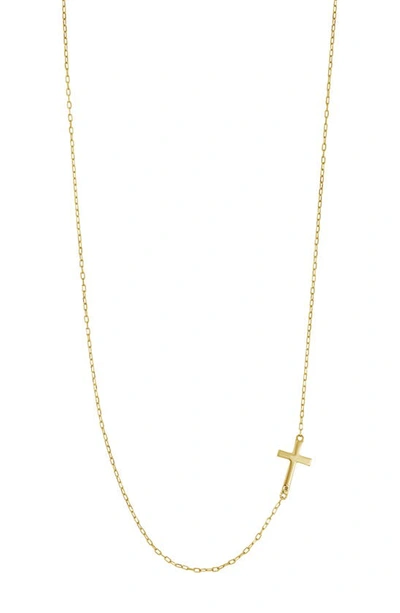 Shop Bony Levy Sideways 14k Gold Cross Pendant Necklace In 14k Yellow Gold