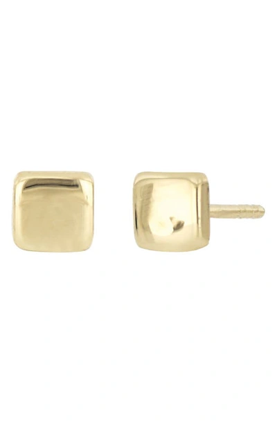 Shop Bony Levy 14k Gold Square Cushion Stud Earrings In 14k Yellow Gold