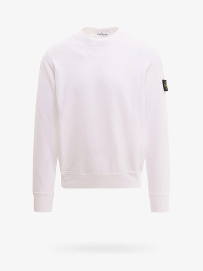 Shop Stone Island Sweatshirt In White
