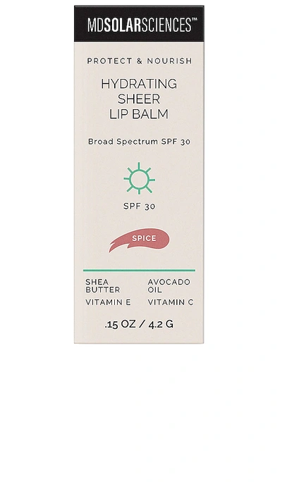 Shop Mdsolarsciences Hydrating Sheer Lip Balm Spf 30 In Spice