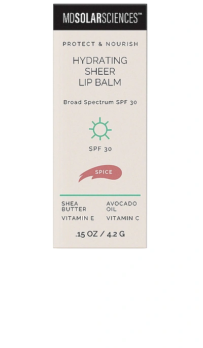 Mdsolarsciences Hydrating Sheer Lip Balm Spf 30 In Spice
