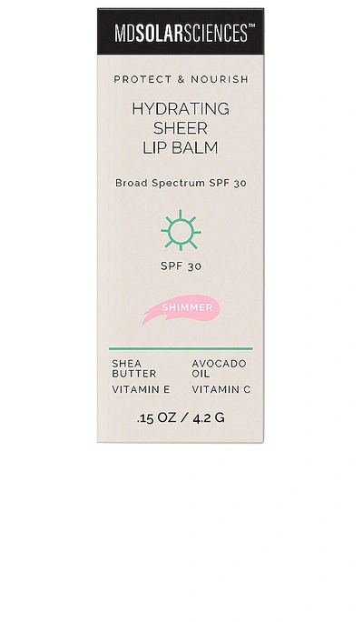 Mdsolarsciences Hydrating Sheer Lip Balm Shimmer Spf 50 Shimmer 0.15oz. In Shimmer