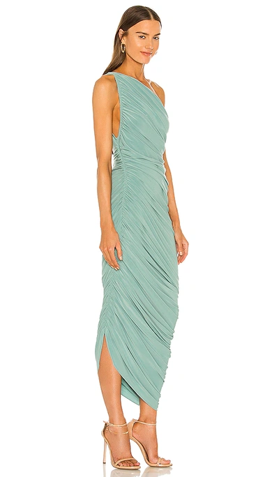 Shop Norma Kamali Diana Gown In Vintage Mint