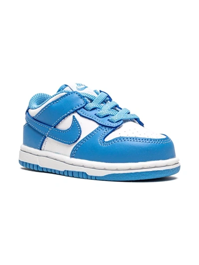 Shop Nike Dunk Low "university Blue" Sneakers In White