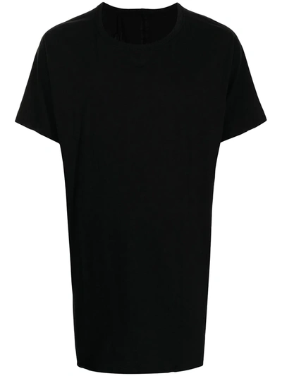 Shop Boris Bidjan Saberi Tape-detail Cotton T-shirt In Black