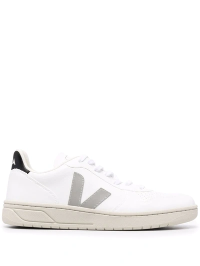Veja Men's V-10 Low Top Sneakers In White