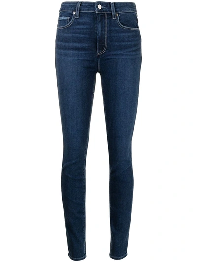 Shop Paige High-rise Skinny Jeans In Blue