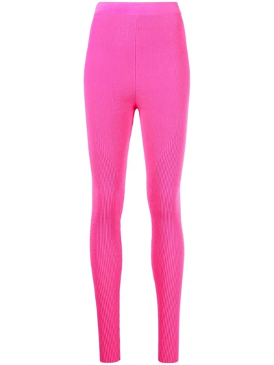 Shop Jacquemus Le Legging Arancia Leggings In Pink