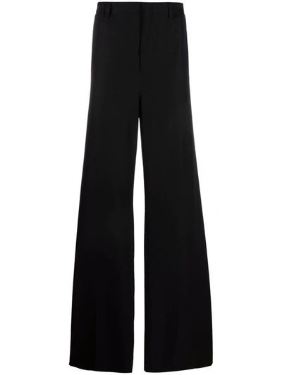 Shop Lanvin Wide-leg Trousers In Black