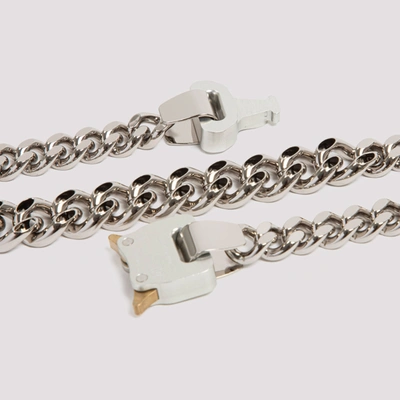 Shop Alyx 1017  9sm  Hero 4x Chain Necklace In Metallic