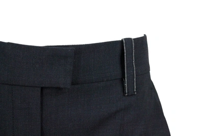 Shop Brunello Cucinelli Trousers Anthracite In Grey