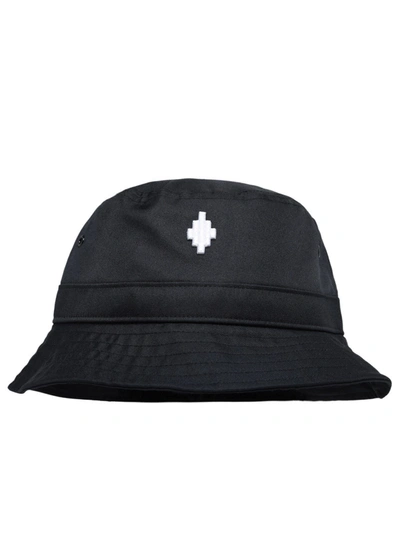 Shop Marcelo Burlon County Of Milan Black Polyester Cross Bucket Hat