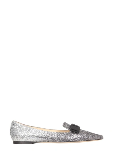 Shop Jimmy Choo Gala Ballerinas In Charcoal