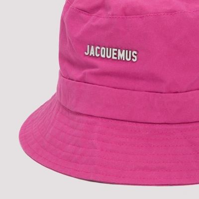 Shop Jacquemus Le Bob Gadjo Hat In Pink &amp; Purple