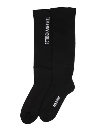 Shop Rick Owens Knitted Sock In Black
