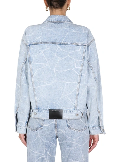 Shop Alexander Wang Oversize Fit Jacket In Denim