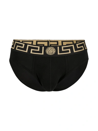 Shop Versace Underwear Black
